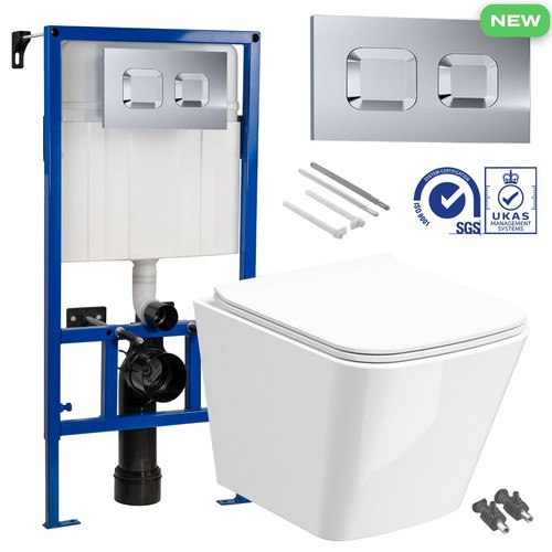 Square rimless wall - square,