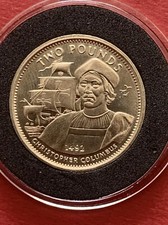 1992 Gibraltar UNC £2 pounds