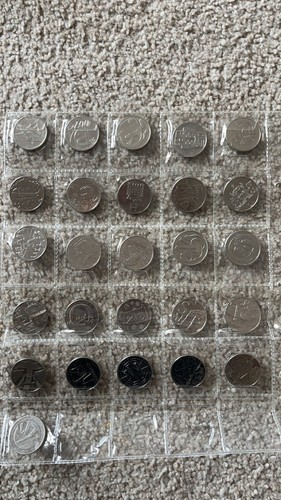 10p alphabet coins full - , set