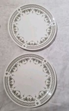 Wedgewood Metallised Vintage Bone China Side Plates X 2