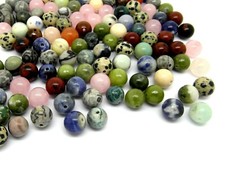 Gemstone round beads mixed - gemstone,