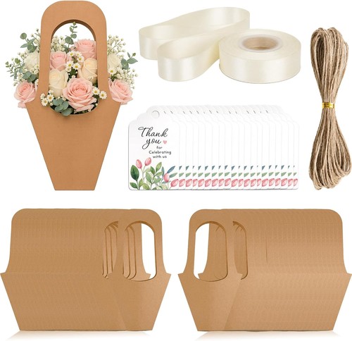Kraft paper flower gift - 40,