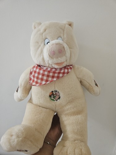 1998 plush talking pig - talking,