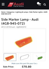 Genuine Audi Side Marker Lamp