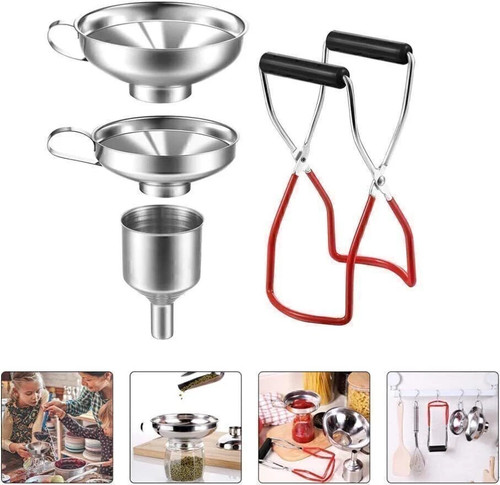 Canning jar lifter funnel - canning,