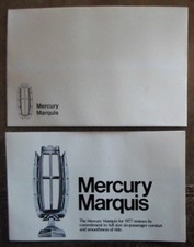MERCURY MARQUIS orig 1977 USA Mkt Mailer Brochure in Envelope - Grand Brougham