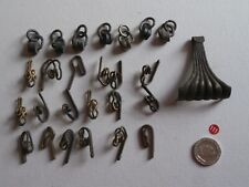 Vintage curtain hooks runners picture   assortment old pieces
