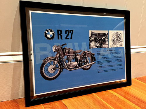 Large enlarged vintage bmw r27 - enlarged,