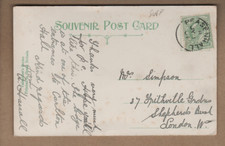 Peasenhall, Suffolk - Single circle postmark 1907 - Saxmundham PC