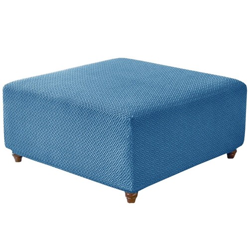 Shape jacquard square stool - t-shape,