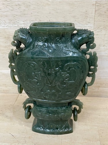 Jade chinese carved spinach - chinese,