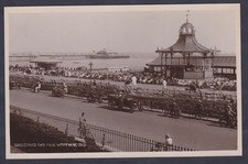 Bandstand and Pier,Worthing.Sussex 1940c.R/P Postcard