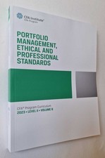 CFA INSTITUTE Portfolio Management, Ethics: Curriculum 2023 Level 2 Vol. 6