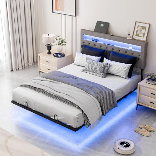 Floating double bed frame - floating,
