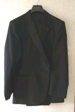 Black Tie Tuxedo Dinner Jacket Formal Trousers, Wing Collar Shirt & Cumberband 