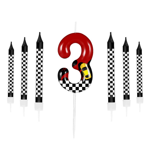 Red racing cars birthday - red, cake