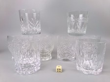 Cut crystal glass tumblers - cut,