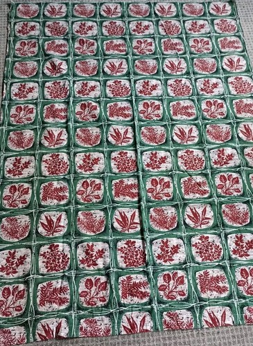 Vintage barkcloth fabric - vintage,