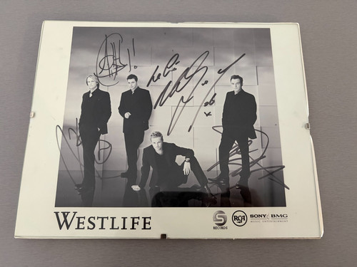 Westlife signed photo and - signed,
