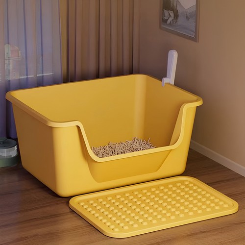Large open cat litter - open,