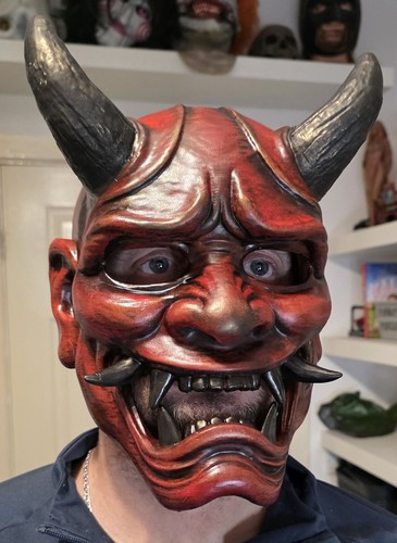 Samurai oni mask - mask., painted