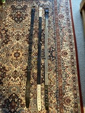 Bundle Of Lowlife Of London Belts Size L - Approx 34-38” - Punk - Metal - Goth