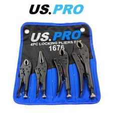 US PRO Locking Pliers 4PC Grip