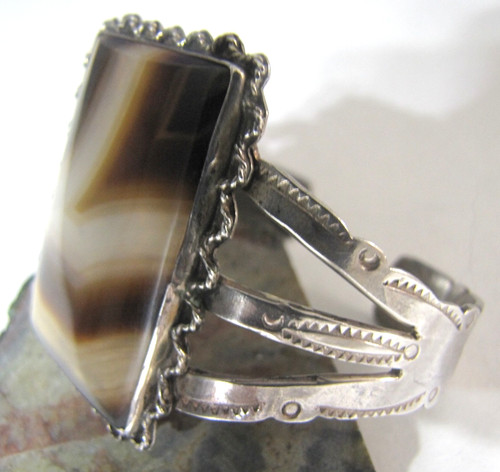 Vintage sterling silver banded - sterling,