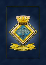 HMS EAGLE SHIPS BADGE/CREST -