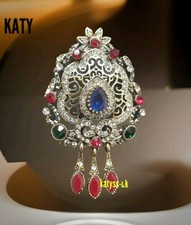 Blue Green Crystal Art Deco