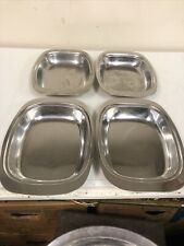 4 Stainless Steel Kitchen Serving Trays Fish Food Party Platters Kitchenware Hom