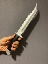 Hunting Knife Handheld Movie Prop HALLOWEEN Ghost Screams Accessory Fake PU Foam