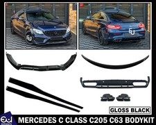 FOR MERCEDES C CLASS C205 C63 LOOK BODYKIT BODY KIT REAR DIFFUSER SPLITTER SKIRT