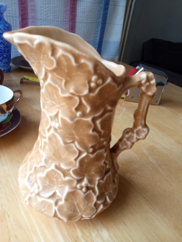 Sylvac ivy jug light brown - sylvac,