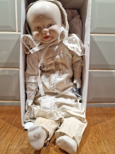 Bisque head three face baby - bisque,