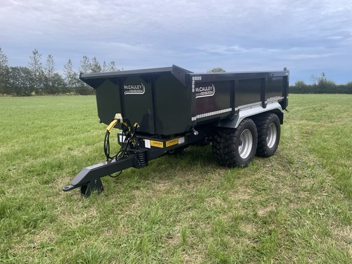 Dump trailer tractor - trailer, tipping
