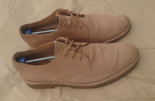 Clarks Mens Clarkdale Derby Light Tan Suede Oxford Shoes UK 12G EU 47 Used