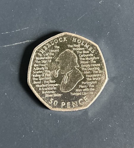 2019 50p coin sherlock - uk,