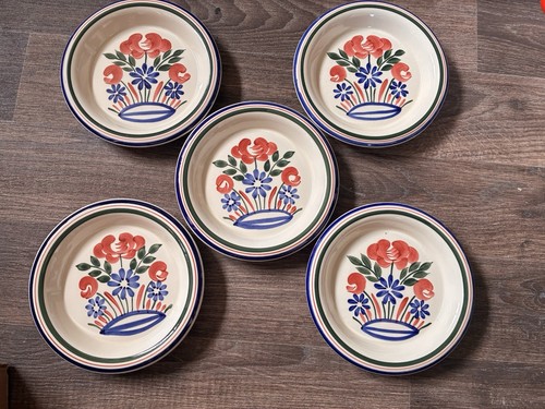 Side plates floral - floral, ceramic