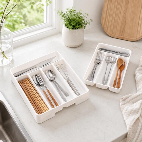 Extend plastic cutlery tray - plastic,