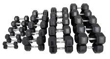 Hex Dumbbells Pairs Rubber