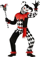 Kids Evil Jester Costume Light