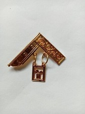 Masonic Craft Lodge Officer Past Master Collar Jewel gold