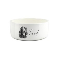 Cocker Spaniel Pet Food Bowl -