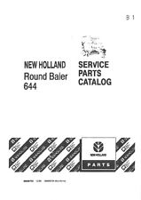 New Holland Round Baler 644 Parts Manual