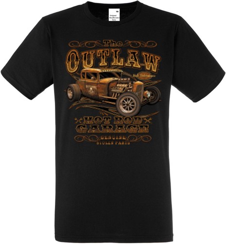 Shirt black car hot - black, rod