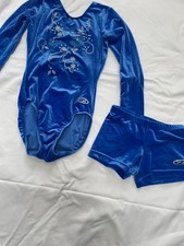 The Zone gymnastics leotard and matching shorts size 32 (11-12) lovely condition
