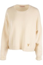 VALENTINO CREAM WOOL SWEATER