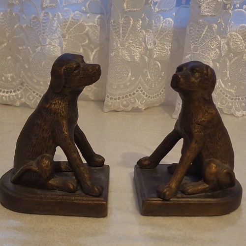 Antique bronze dog metal - dog,