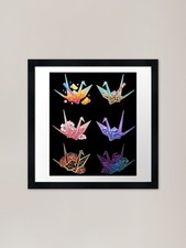 Aesthetic origami crane - aesthetic,